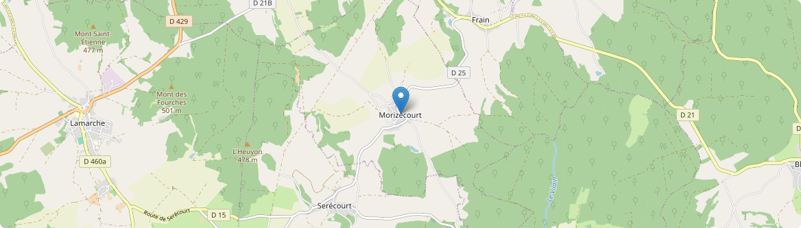 Morizécourt - Carte