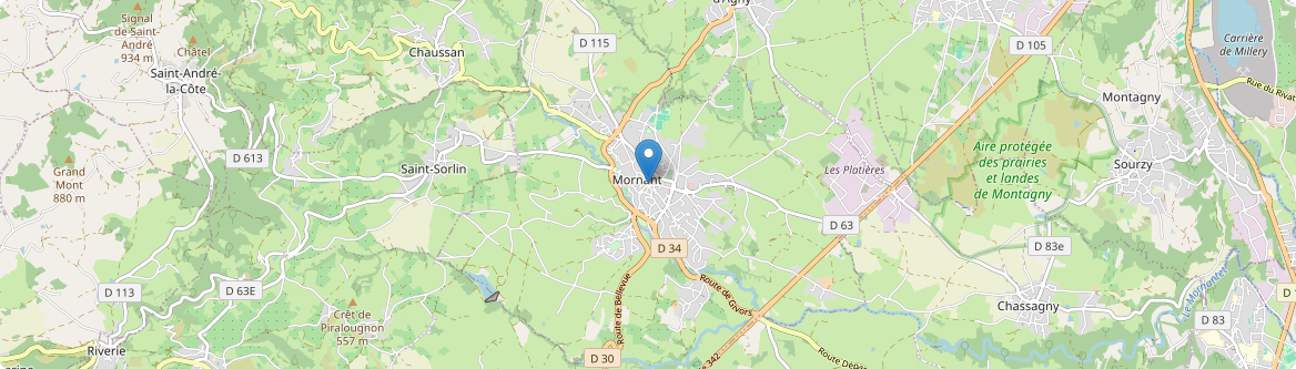 Mornant - Carte