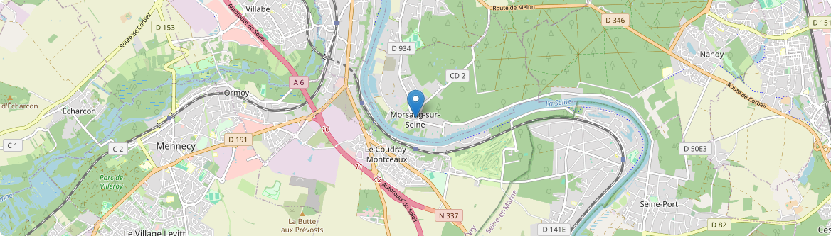 Morsang-sur-Seine - Carte