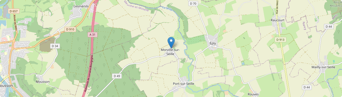 Morville-sur-Seille - Carte