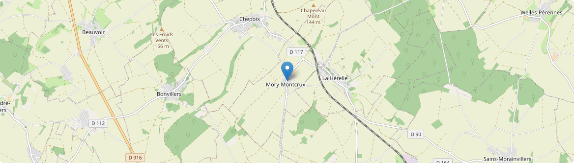 Mory-Montcrux - Carte