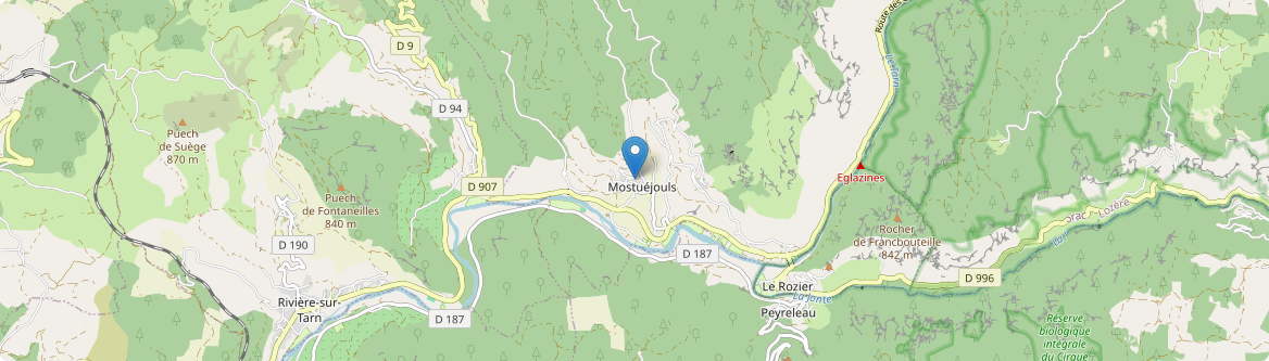 Mostuéjouls - Carte