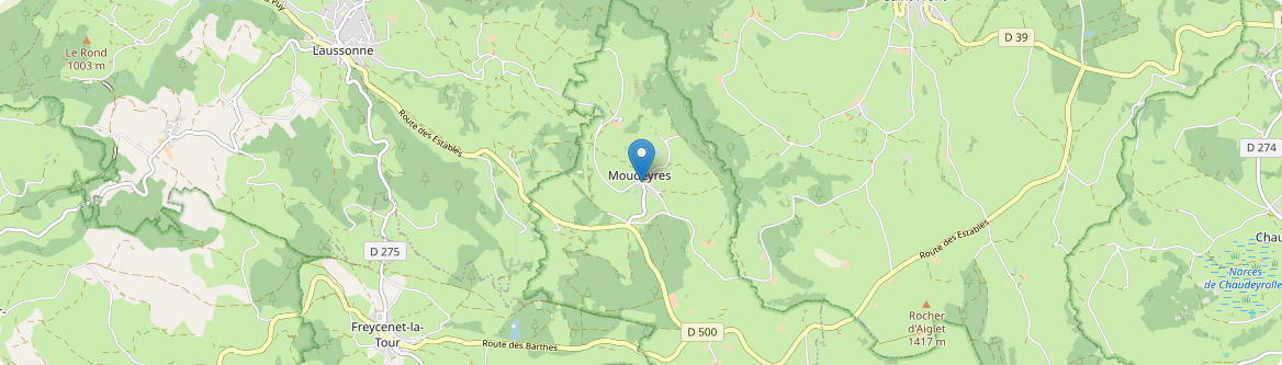 Moudeyres - Carte