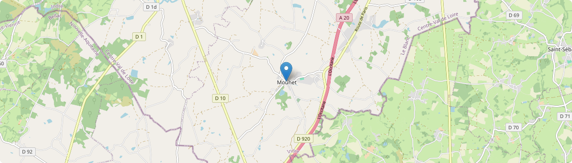 Mouhet - Carte