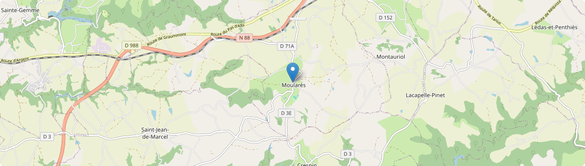 Moularès - Carte
