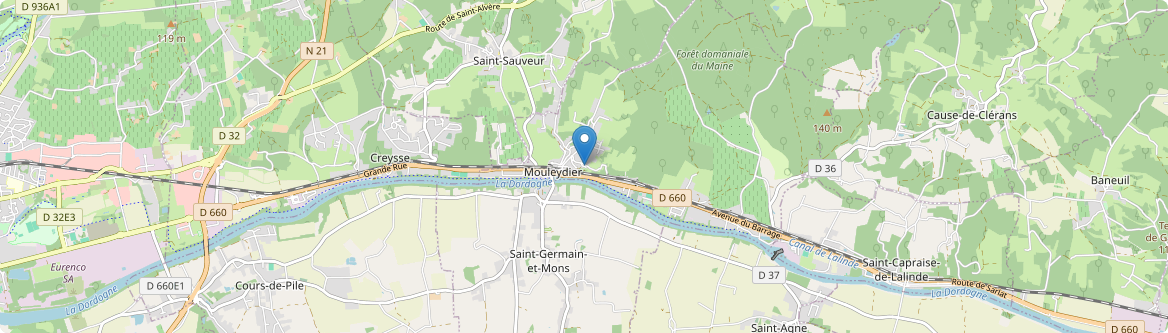 Mouleydier - Carte