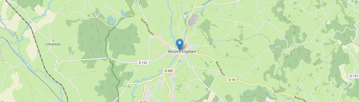 Moulins-Engilbert - Carte