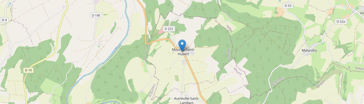 Moulins-Saint-Hubert - Carte