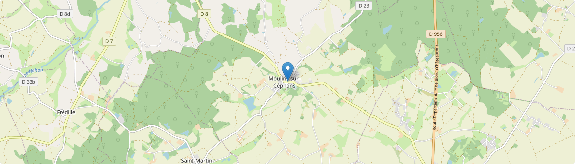 Moulins-sur-Céphons - Carte
