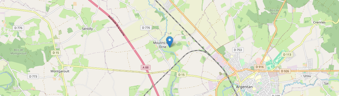 Moulins-sur-Orne - Carte