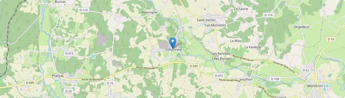Moulins-sur-Tardoire - Carte