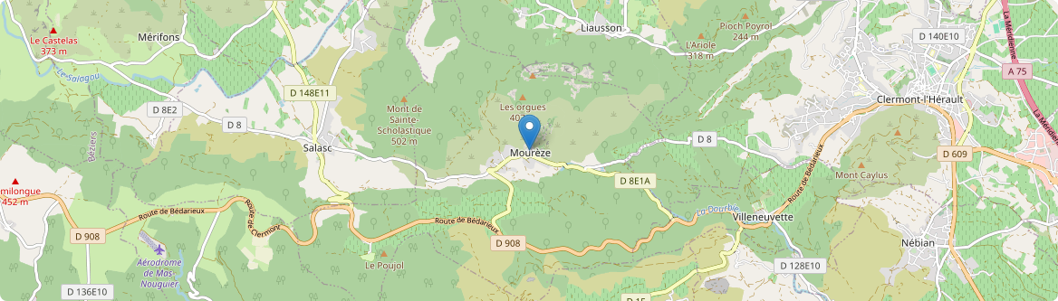 Mourèze - Carte
