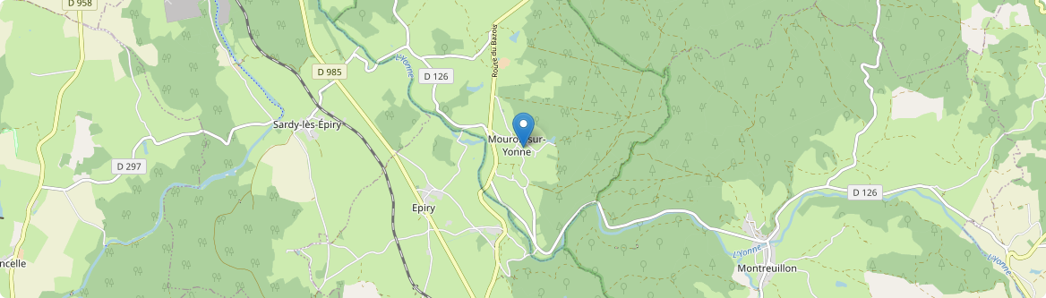 Mouron-sur-Yonne - Carte