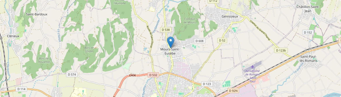 Mours-Saint-Eusèbe - Carte
