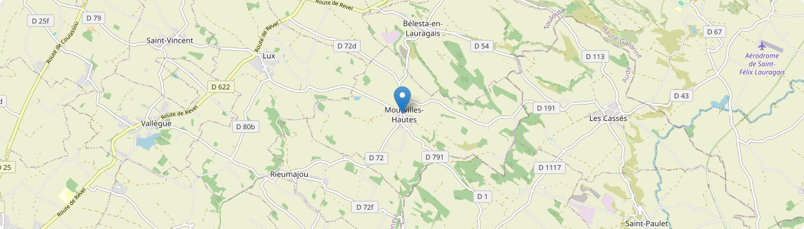Mourvilles-Hautes - Carte