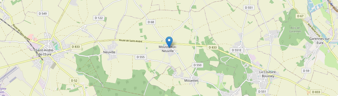 Mousseaux-Neuville - Carte
