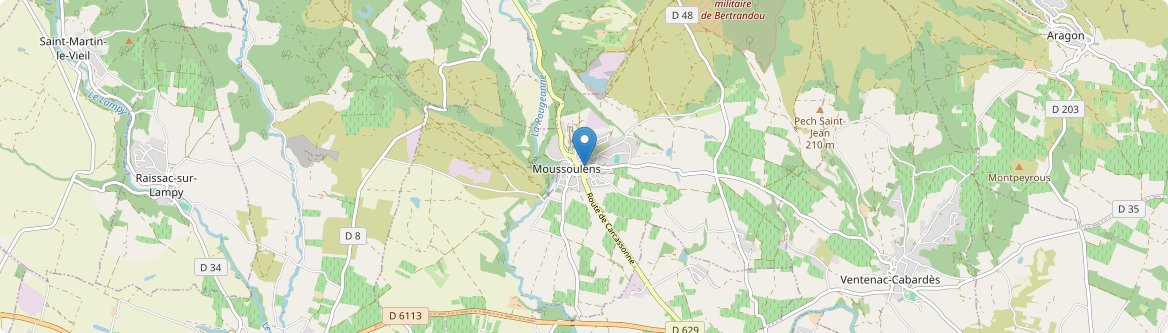 Moussoulens - Carte
