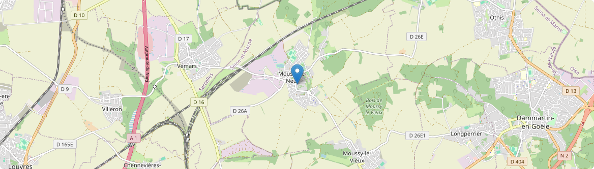Moussy-le-Neuf - Carte