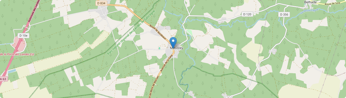 Moustey - Carte