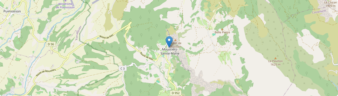 Moustiers-Sainte-Marie - Carte