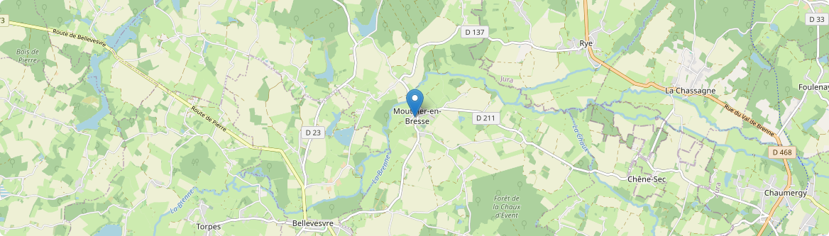 Mouthier-en-Bresse - Carte