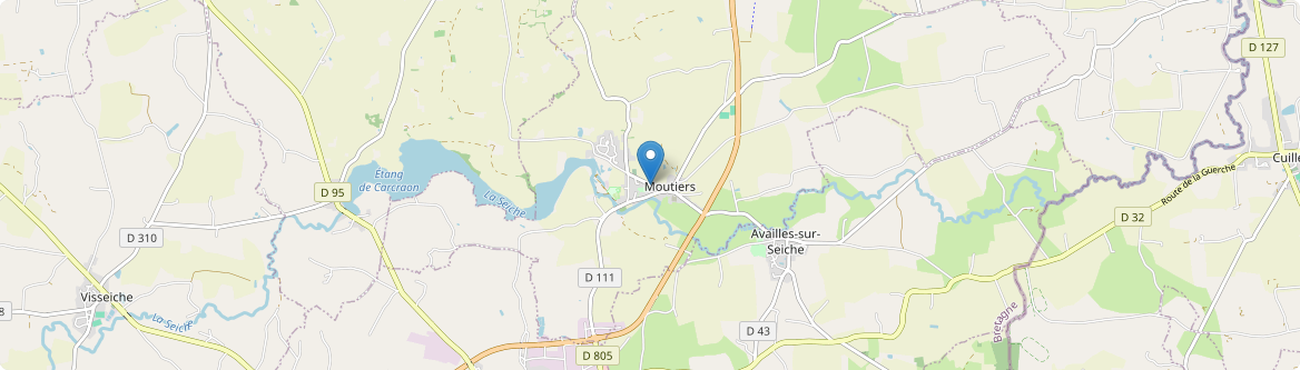 Moutiers - Carte