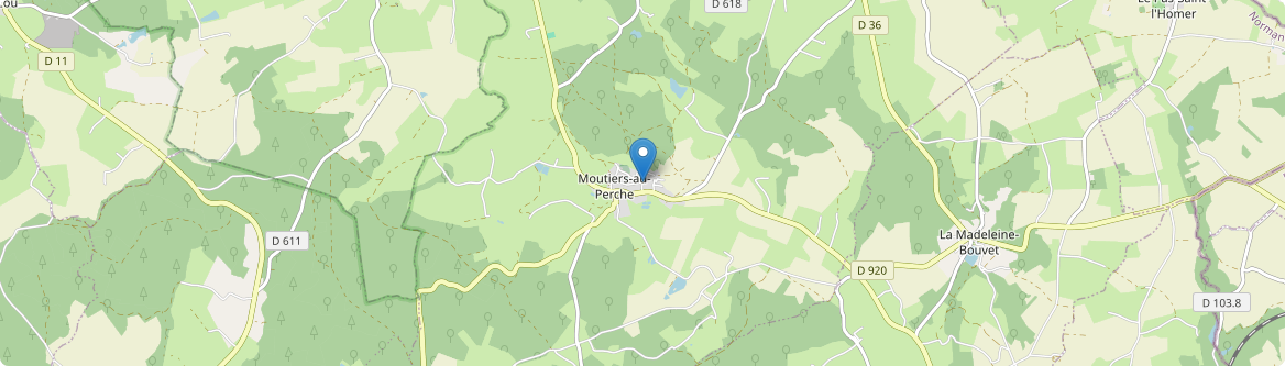 Moutiers-au-Perche - Carte