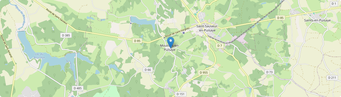 Moutiers-en-Puisaye - Carte