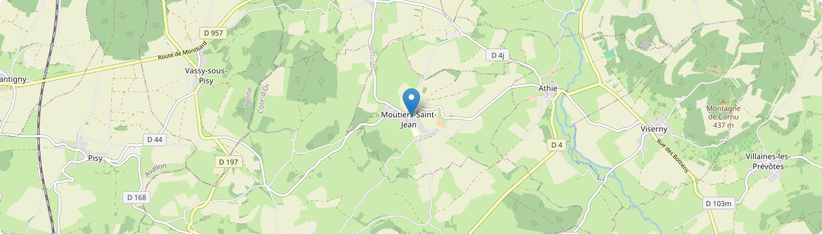 Moutiers-Saint-Jean - Carte