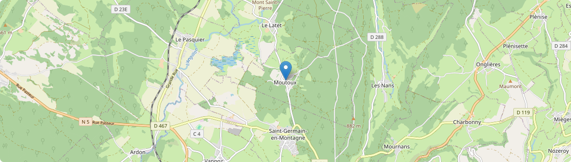 Moutoux - Carte