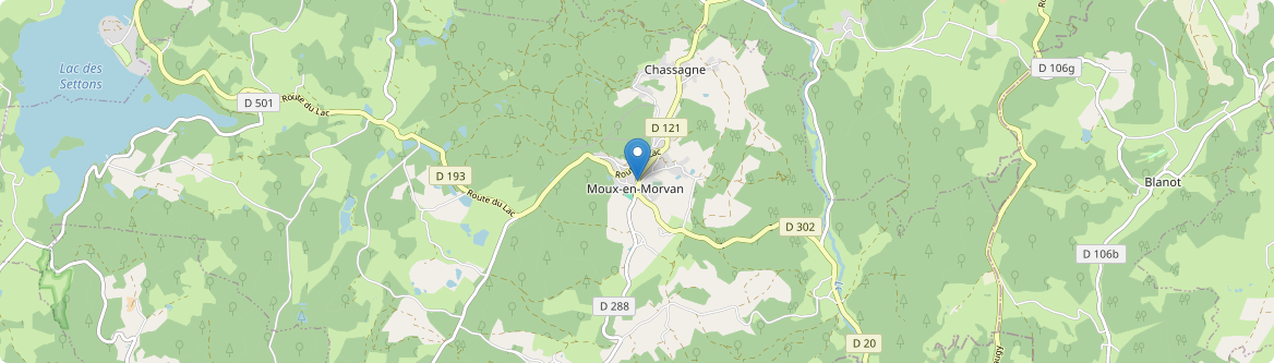 Moux-en-Morvan - Carte