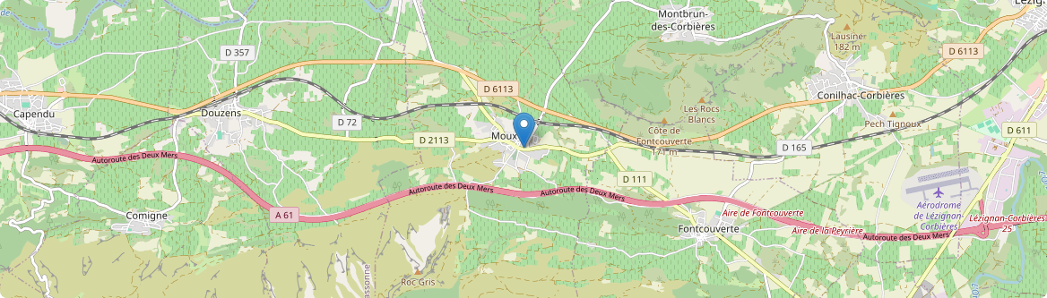 Moux - Carte