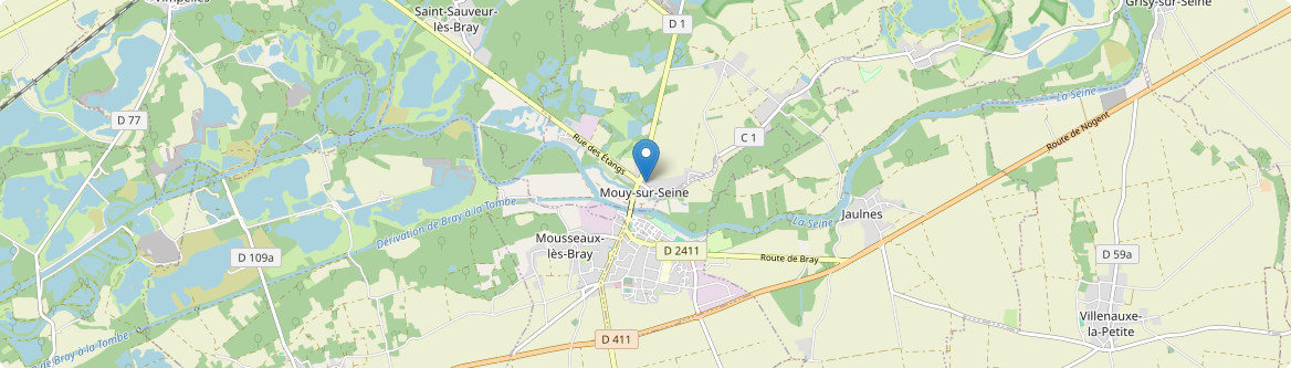 Mouy-sur-Seine - Carte