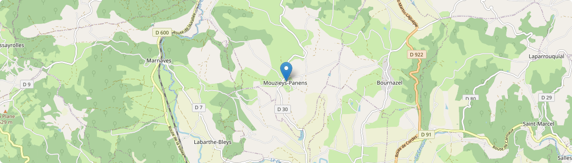 Mouzieys-Panens - Carte