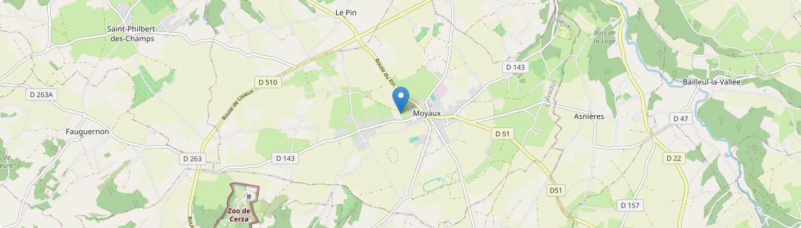 Moyaux - Carte