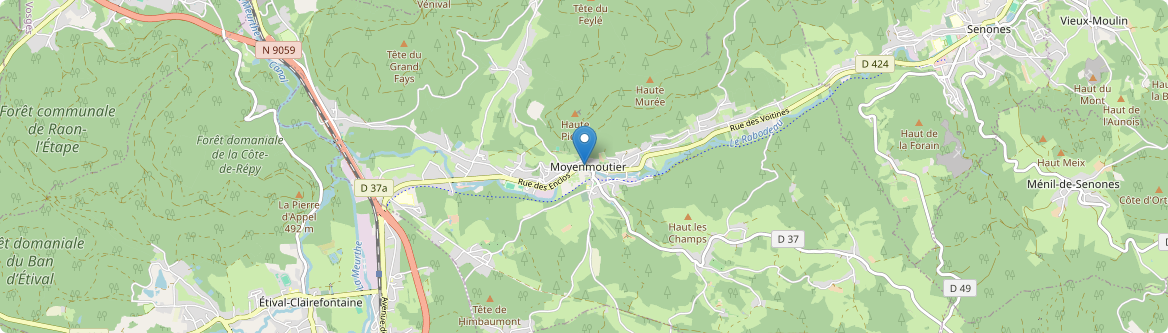 Moyenmoutier - Carte