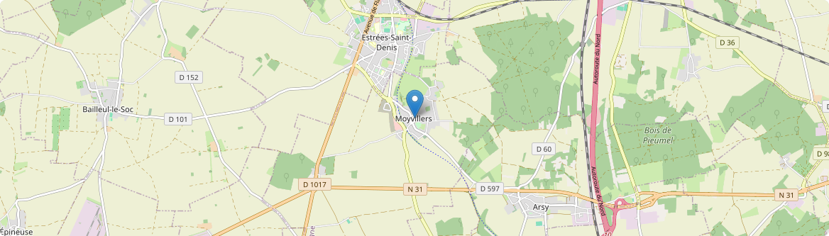 Moyvillers - Carte