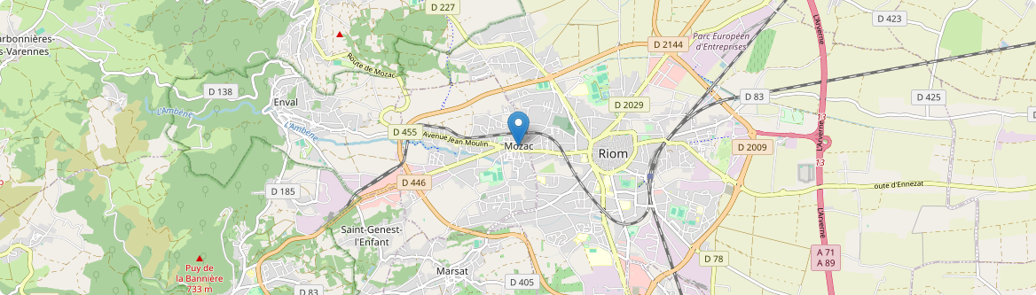 Mozac - Carte