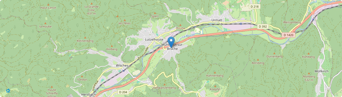 Muhlbach-sur-Bruche - Carte