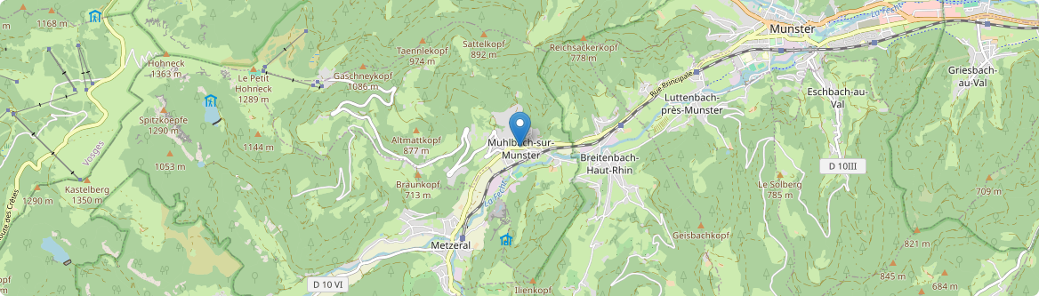 Muhlbach-sur-Munster - Carte