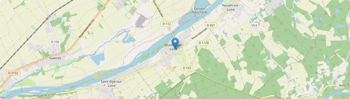 Muides-sur-Loire - Carte