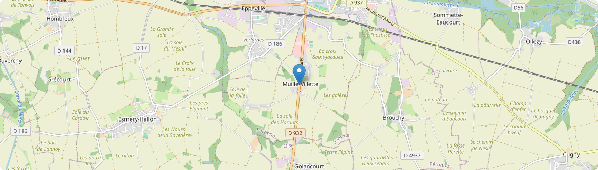 Muille-Villette - Carte
