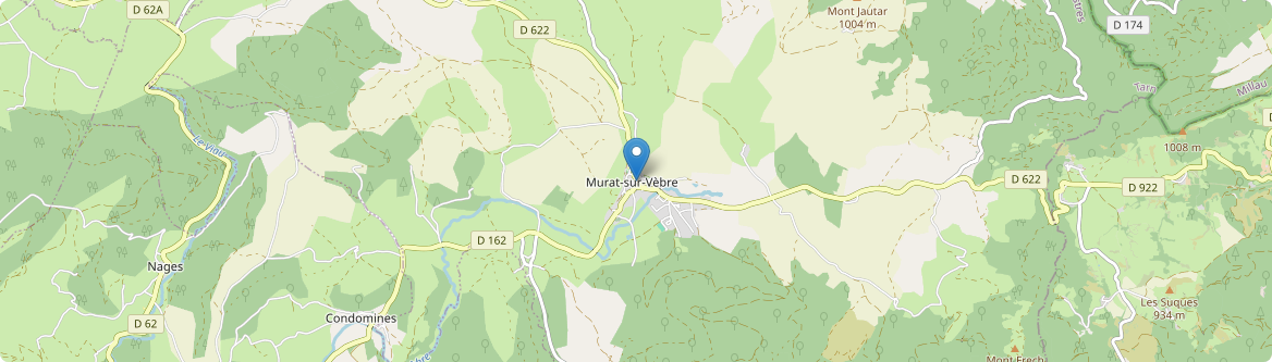 Murat-sur-Vèbre - Carte
