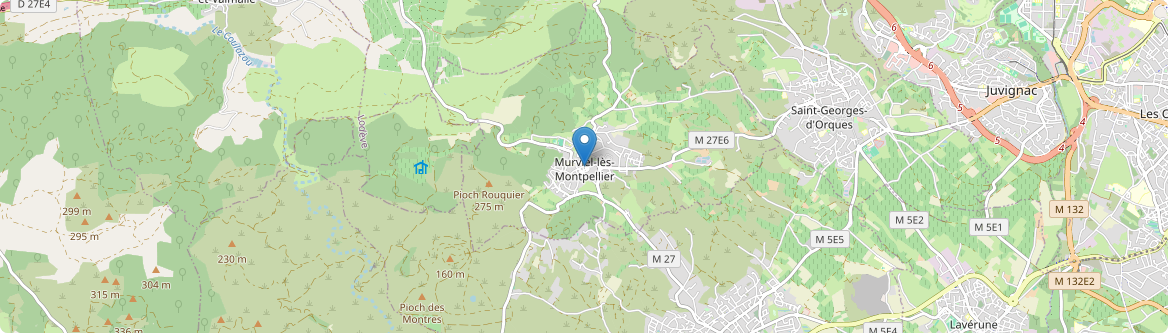 Murviel-lès-Montpellier - Carte