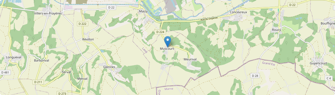 Muscourt - Carte