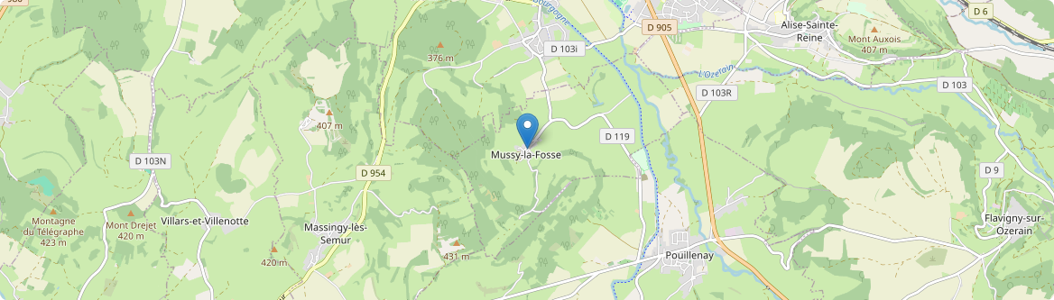 Mussy-la-Fosse - Carte