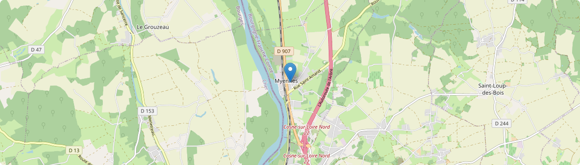 Myennes - Carte