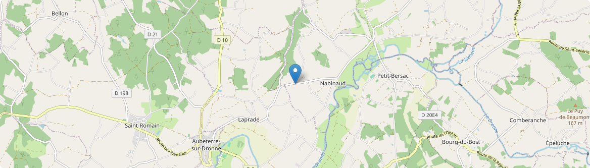 Nabinaud - Carte