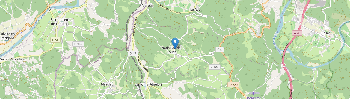 Nadaillac-de-Rouge - Carte