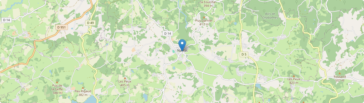 Naillat - Carte